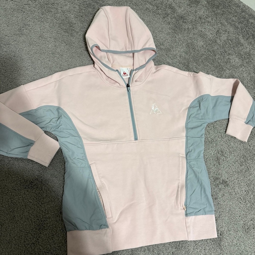 Le Coq Sportif women's pink hoodie